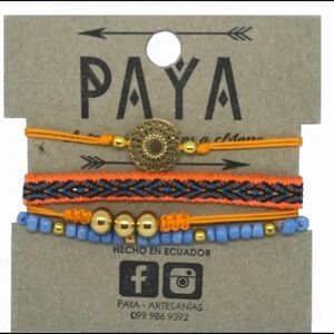 Handmade bracelets set.